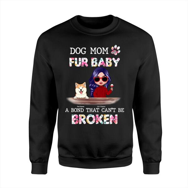 Dog Mom And Her Fur Babies Doll Personalized T-Shirt TS-PT1164
