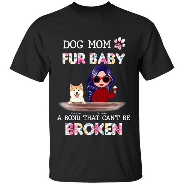 Dog Mom And Her Fur Babies Doll Personalized T-Shirt TS-PT1164