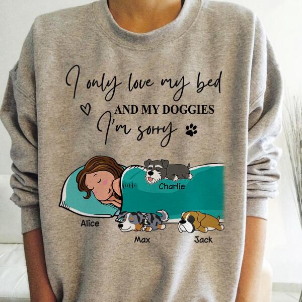 Funny Lazy Dog Mom Personalized T-Shirt TS-PT1177 — CUSTOMA2Z