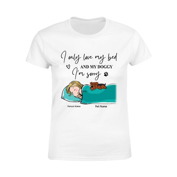 Funny Lazy Dog Mom Personalized T-Shirt TS-PT1177