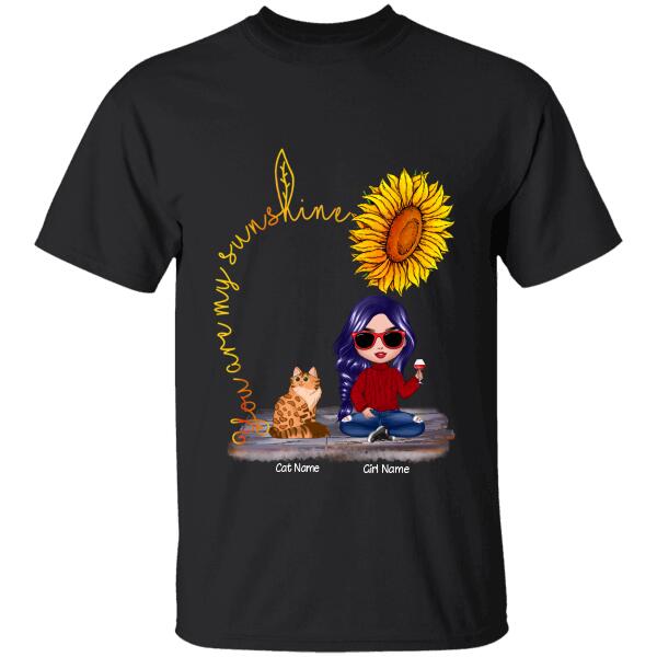 You Are My Sunshine Doll Personalized Cat T-Shirt TS-PT1200