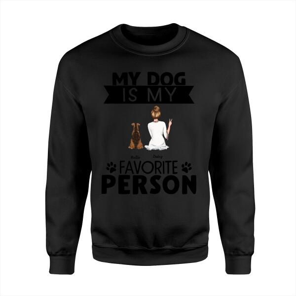 Funny Dogs Are My Favorite People Dog Mom Personalized T-Shirt TS-PT1176