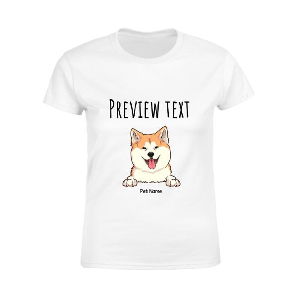 Funny Double Trouble Personalized Dog T-Shirt TS-PT1163