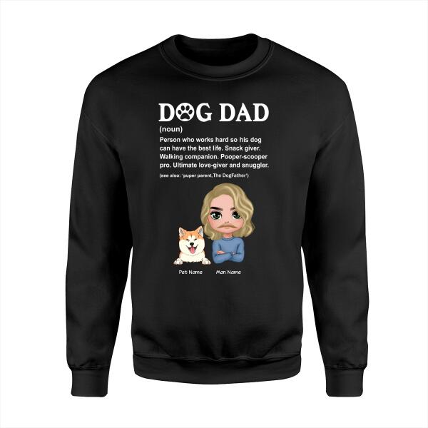 Dog Dad Definition Personalized T-shirt TS-NB1208