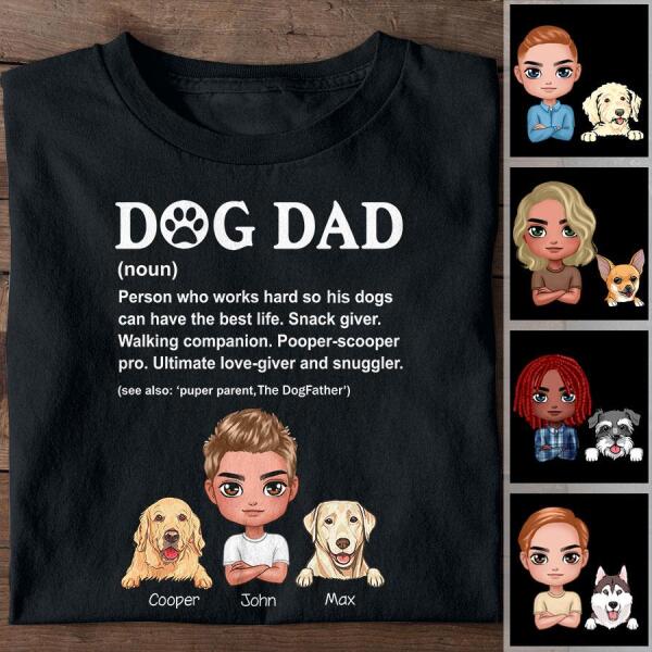 Dog Dad Definition Personalized T-shirt TS-NB1208