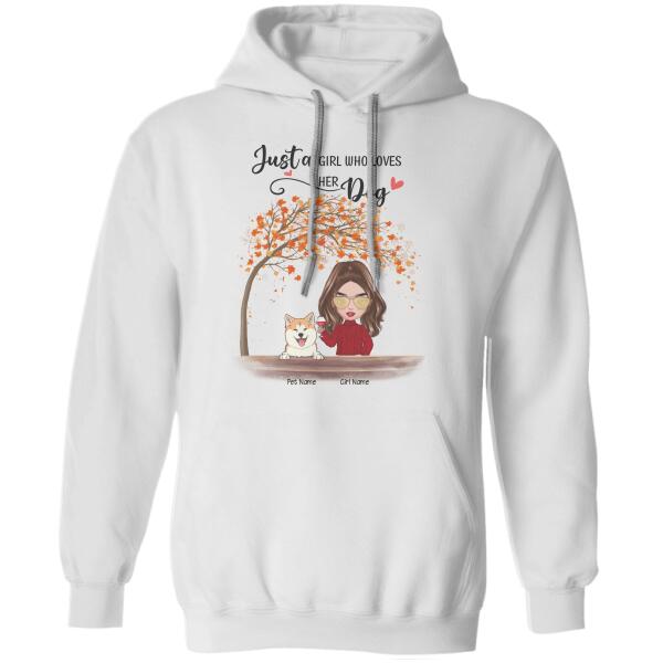 Just A Girl Who Loves Her Dogs Doll Personalized T-Shirt TS-PT1168