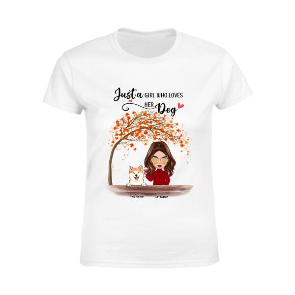 Just A Girl Who Loves Her Dogs Doll Personalized T-Shirt TS-PT1168