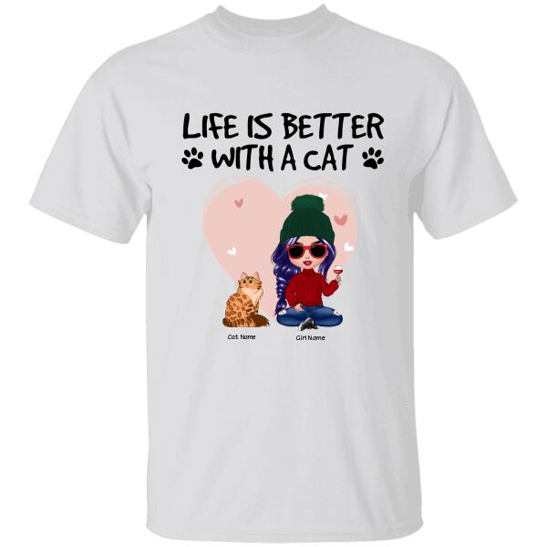 Life Is Better With Cats Doll Personalized T-Shirt TS-PT1221