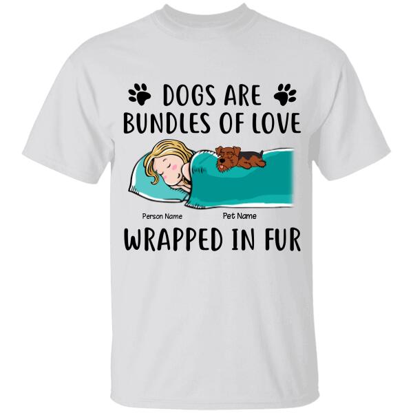 Dogs Are Bundles Of Love Personalized T-shirt TS-NN1189
