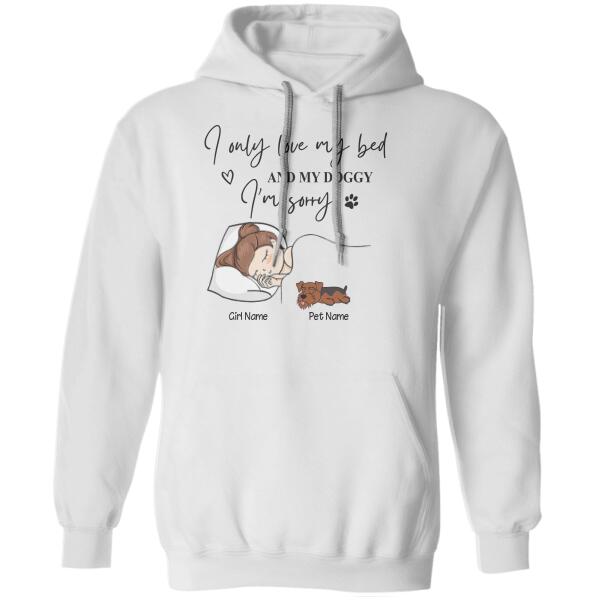 Funny Sleeping Dog Mom Personalized T-Shirt TS-PT1213