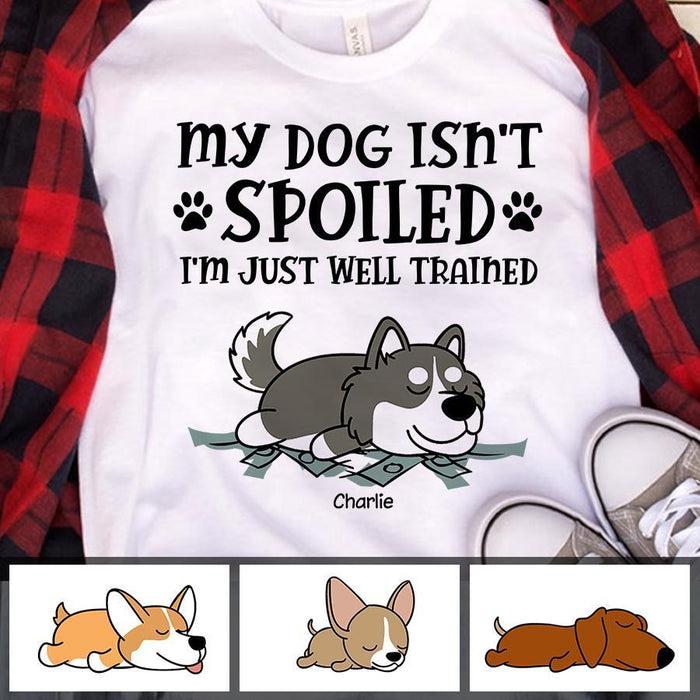 My Dogs Are Not Spoiled Personalized T-shirt TS-NN1233