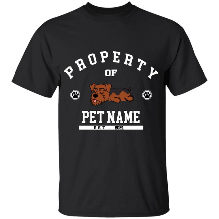 Funny Property Of My Dog Personalized T-Shirt TS-PT1223