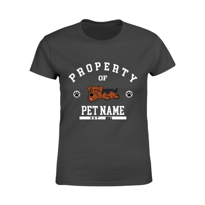 Funny Property Of My Dog Personalized T-Shirt TS-PT1223