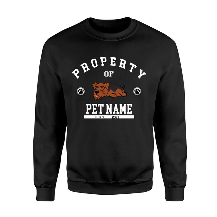 Funny Property Of My Dog Personalized T-Shirt TS-PT1223