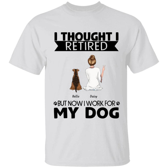 Funny Retired Dog Mom Personalized T-Shirt TS-PT1254