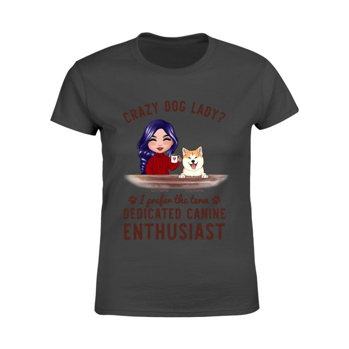 Crazy Dog Lady Doll Personalized T-Shirt TS-PT1277