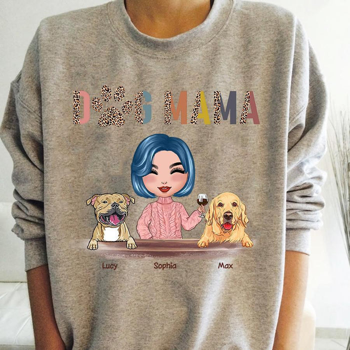 Dog Mama Doll Personalized T-Shirt TS-PT1274