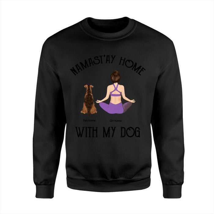 Namast'ay Home With My Dogs Personalized T-Shirt TS-PT1279