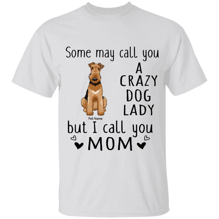 Funny Crazy Dog Lady Personalized T-Shirt TS-PT1278