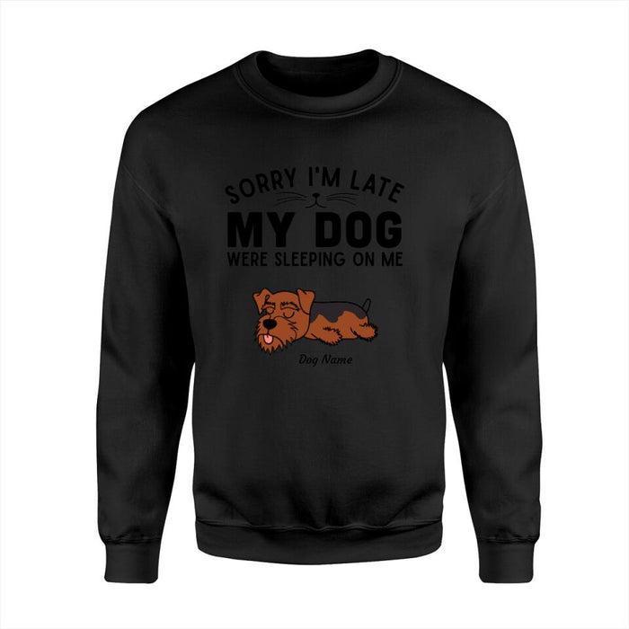 Sorry I'm Late Personalized Dog T-shirt TS-NN1262