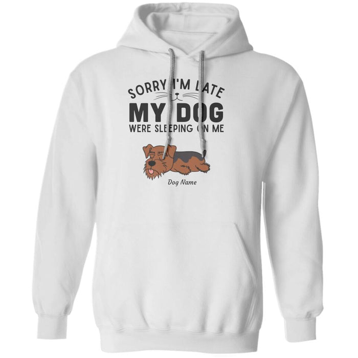 Sorry I'm Late Personalized Dog T-shirt TS-NN1262