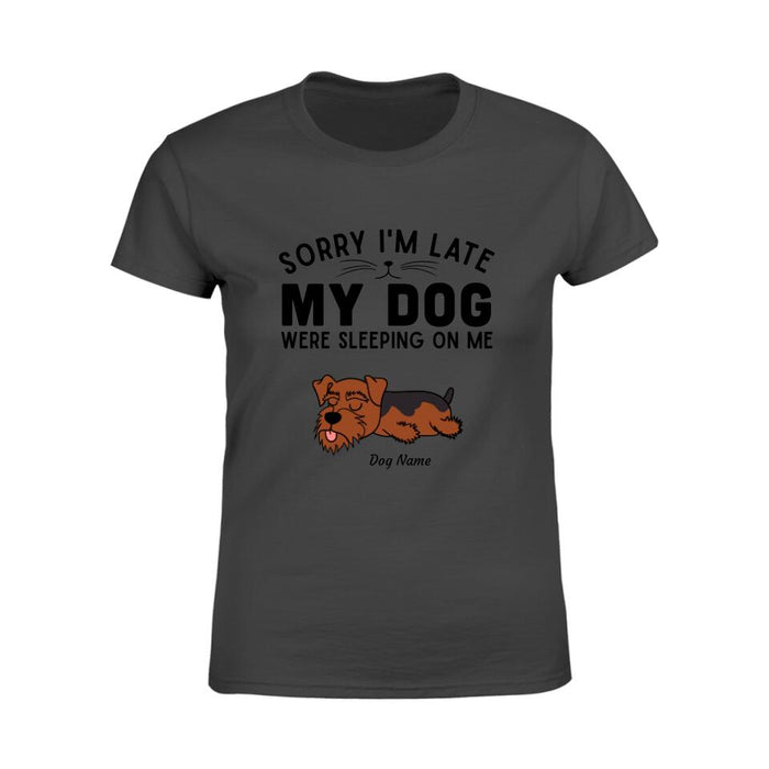 Sorry I'm Late Personalized Dog T-shirt TS-NN1262