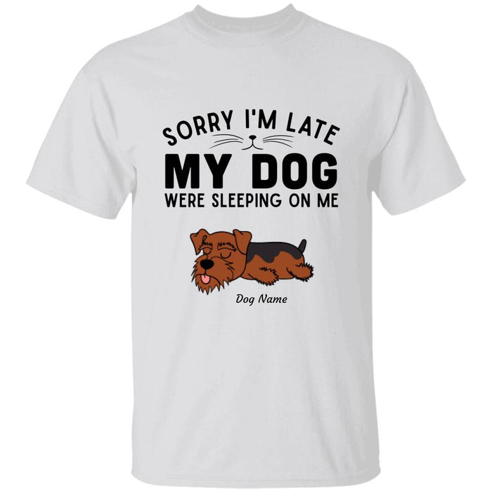 Sorry I'm Late Personalized Dog T-shirt TS-NN1262