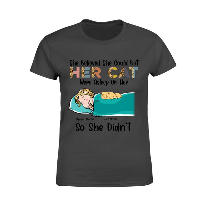 She Believed She Could Personalized Cat T-shirt TS-NN1298