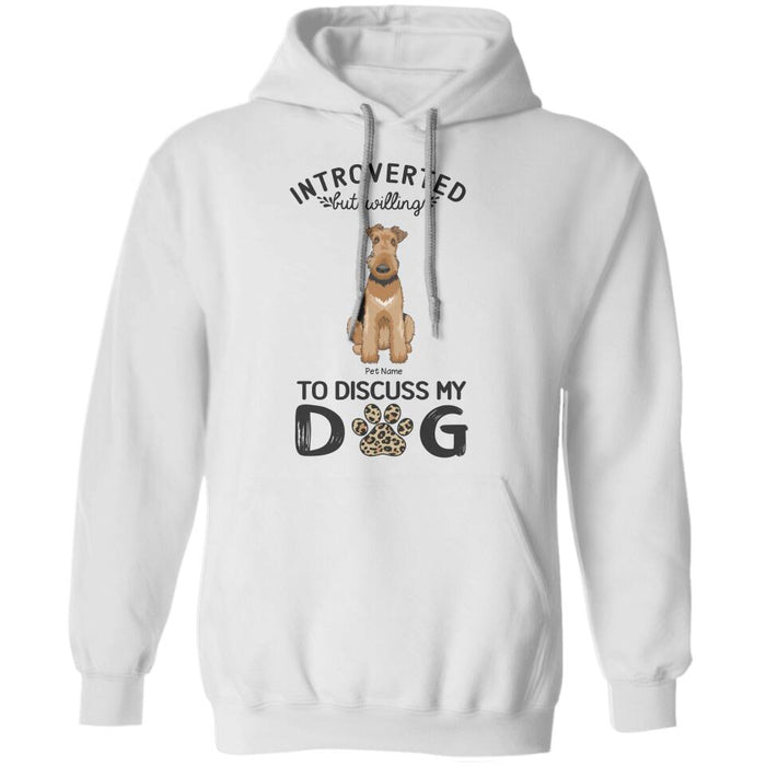 Introverted But Willing To Discuss Dogs Personalized T-shirt TS-NB1293