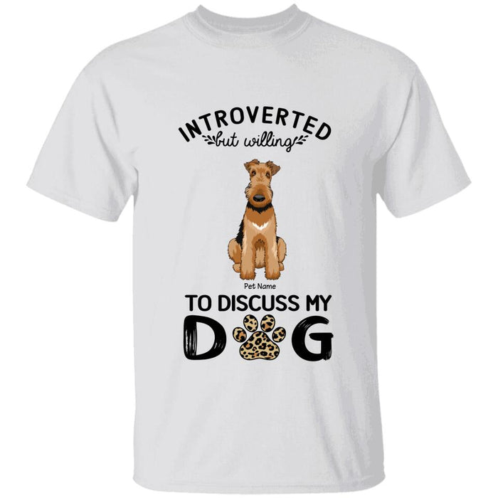 Introverted But Willing To Discuss Dogs Personalized T-shirt TS-NB1293