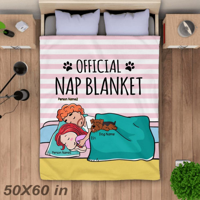 Official Nap Blanket Couple Personalized Dog Blanket BK-GH08