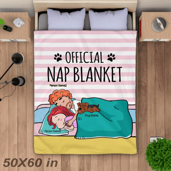 Official Nap Blanket Couple Personalized Dog Blanket BK-GH08
