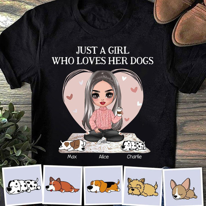 Dog Mom Doll Personalized T-Shirt TS-PT1289