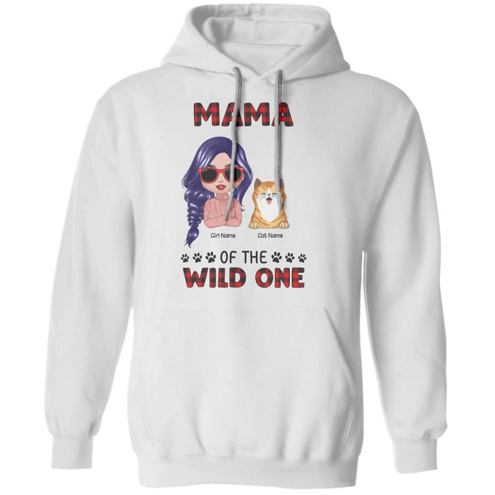 Mama Of The Wild Ones Personalized Cat T-shirt TS-NN1291