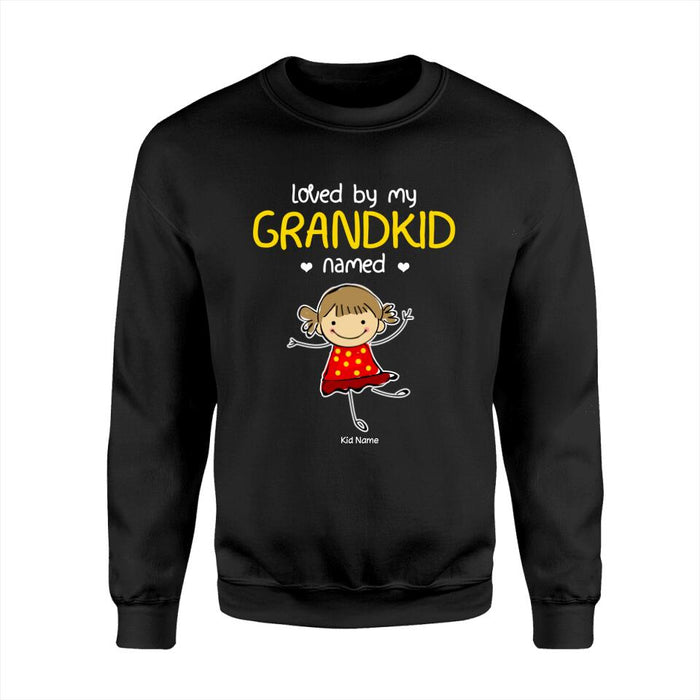 Loved By My GrandKids Named Personalized T-shirt TS-NB1327