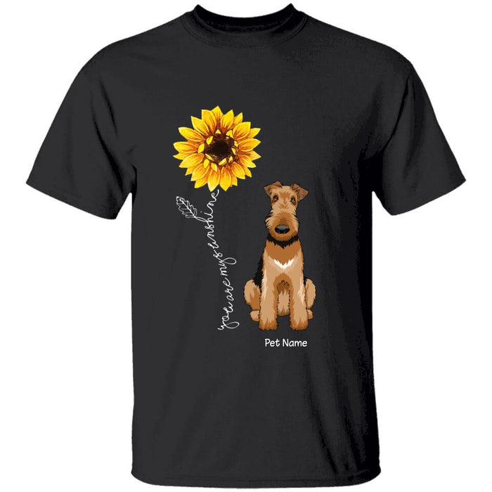 You Are My Sunshine Sunflower Personalized Dog T-Shirt TS-PT1325
