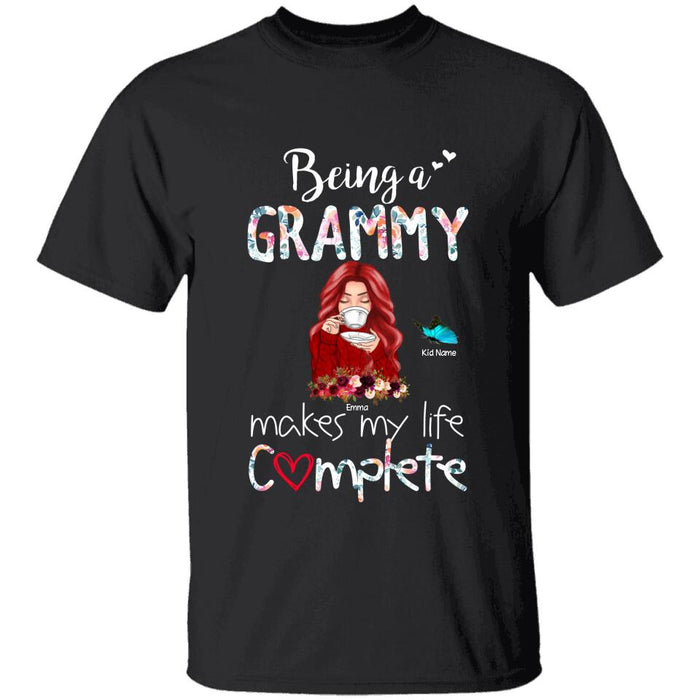 Being A Grammy Makes My Life Complete Personalized T-shirt TS-NB1319