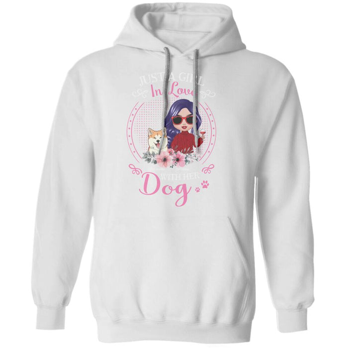 Just A Girl In Love With Her Dogs Personalized T-Shirt TS-PT1358