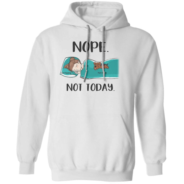 Funny Nope Not Today Personalized T-Shirt TS-PT1376