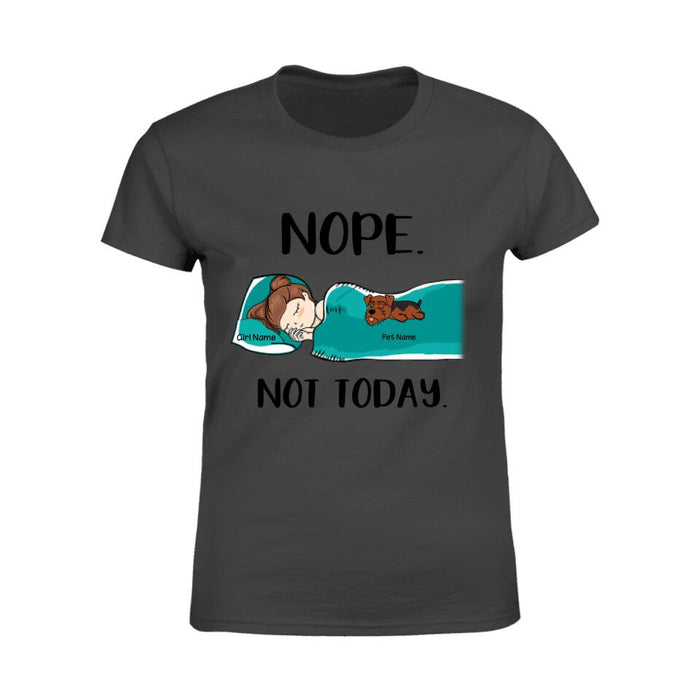 Funny Nope Not Today Personalized T-Shirt TS-PT1376