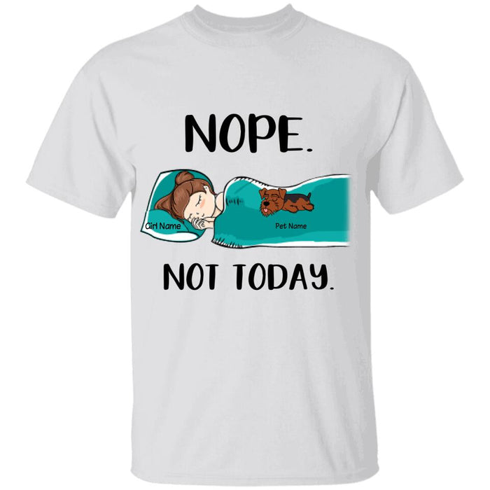 Funny Nope Not Today Personalized T-Shirt TS-PT1376