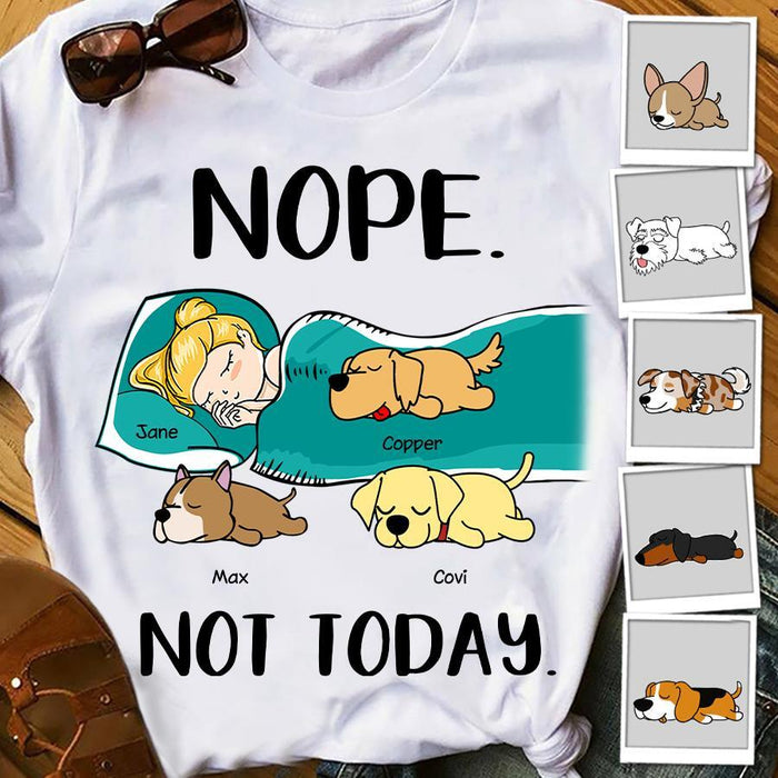 Funny Nope Not Today Personalized T-Shirt TS-PT1376