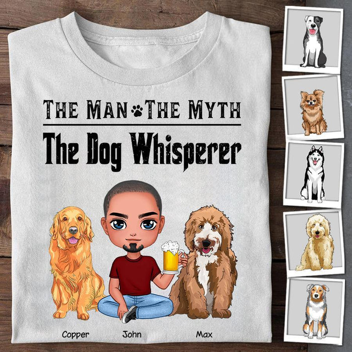 The Man The Myth The Dog Whisperer Personalized T-Shirt TS-NN1310