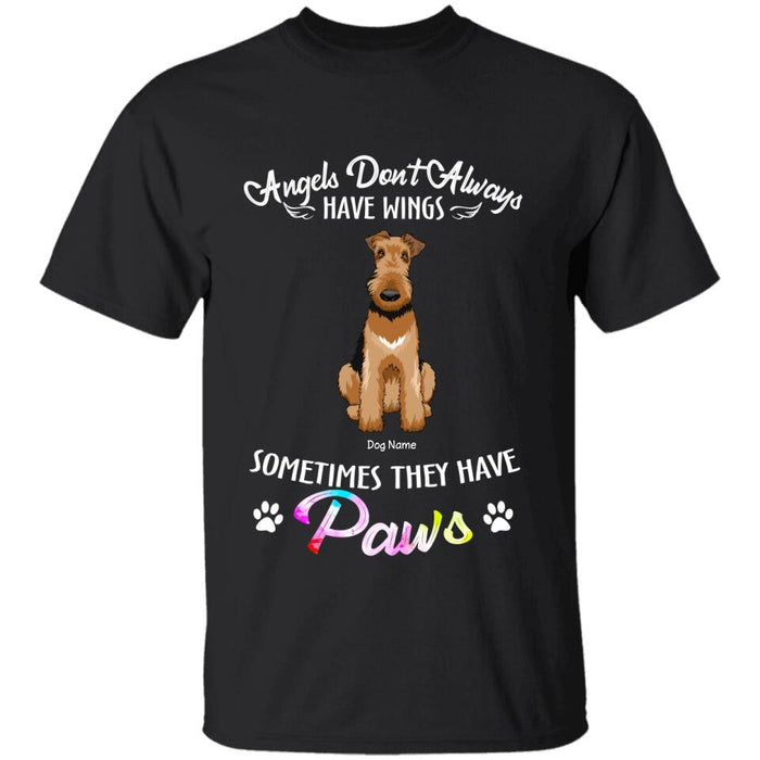 My Angel Has Paws Personalized Dog T-Shirt TS-PT1367