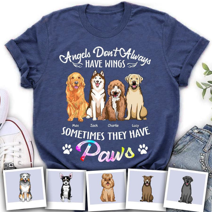 My Angel Has Paws Personalized Dog T-Shirt TS-PT1367