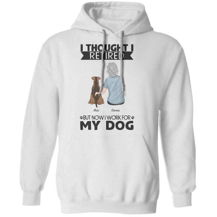 Funny Retired Dog Mom Personalized T-Shirt TS-PT1385