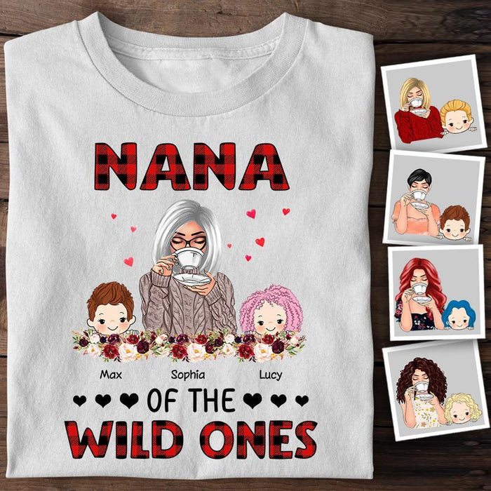 Nana Of The Wild Ones Personalized Grandma T-shirt TS-NB1362
