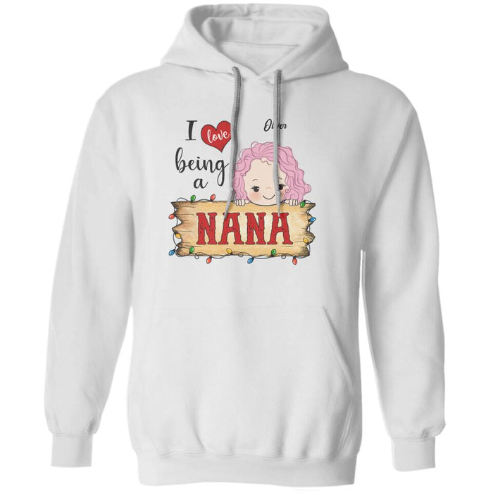 Love Being A Nana Personalized T-shirt TS-NB1370