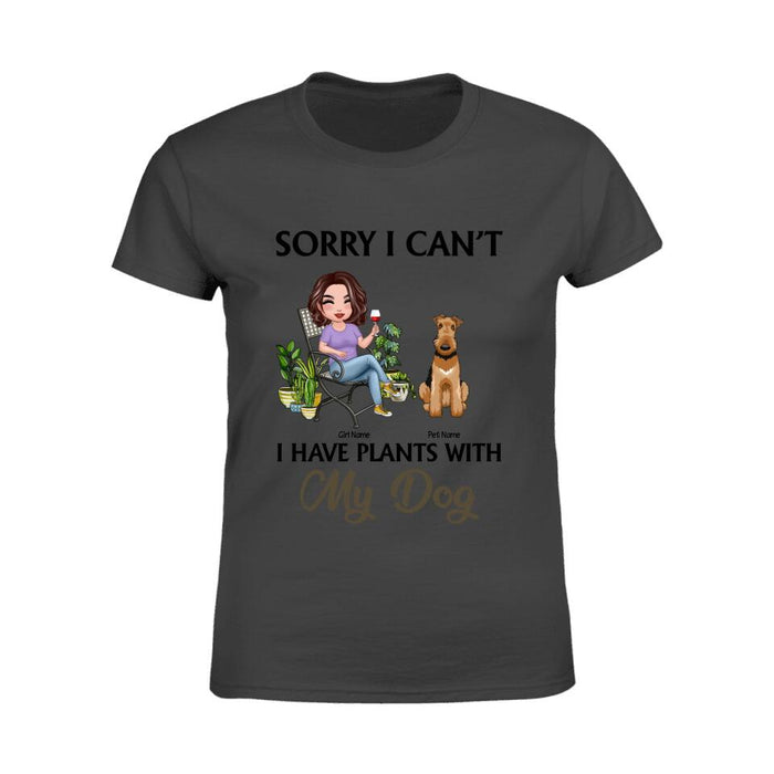 Funny I Have Plants With My Dogs Personalized T-Shirt TS-PT1379