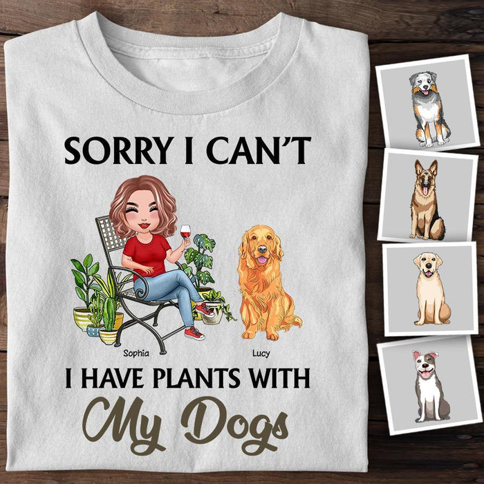 Funny I Have Plants With My Dogs Personalized T-Shirt TS-PT1379